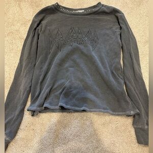 Daydreamer x Free People Def Leppard Gray Thermal Small